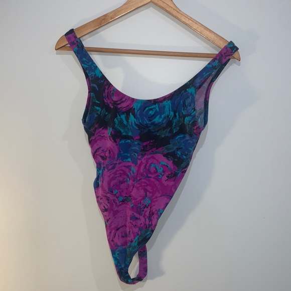 Vintage Other - Vintage! 80’s Floral Print One Piece